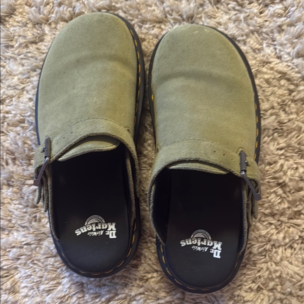 Dr. Martens Olive Green Mules